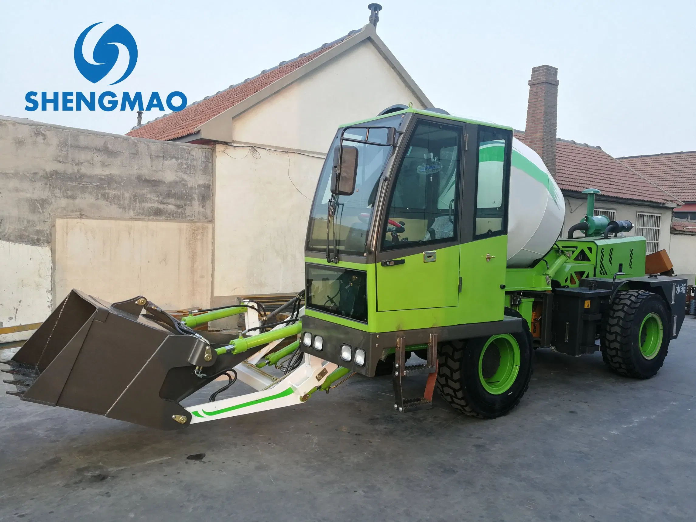 4m3 Self Loading Drum Mixing Truck for Road Construction