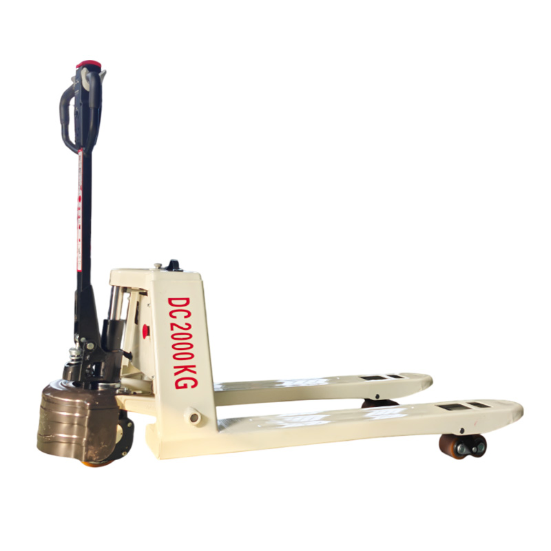 Multi Functional Electric Pallet Truck with Weighing Scale for Shipping Docks 2 Ton Electric Pallet Truck