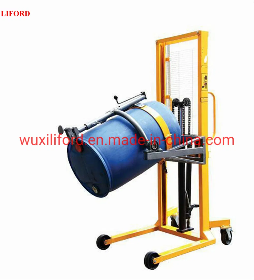 China Factory 450kg Drum Dumper Hand Drum Lifter Hydraulic Drum Tilter Da450