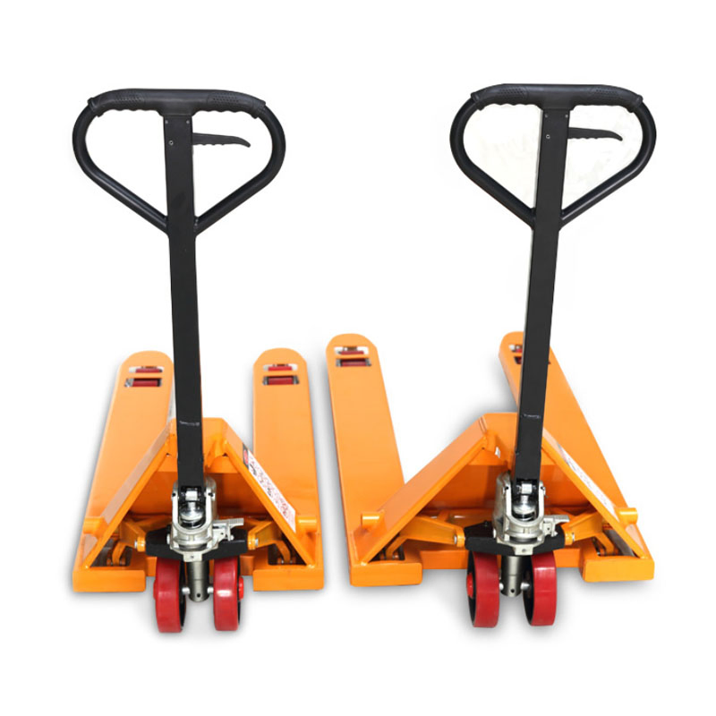 2t/2.5t/3t/5tons 1150mm (1200mm) Nylon Wheel AC Hand Pallet Truck with Manual Hand Pallet Jack 4000lbs, 5500lbs, 6600lbs Hpt