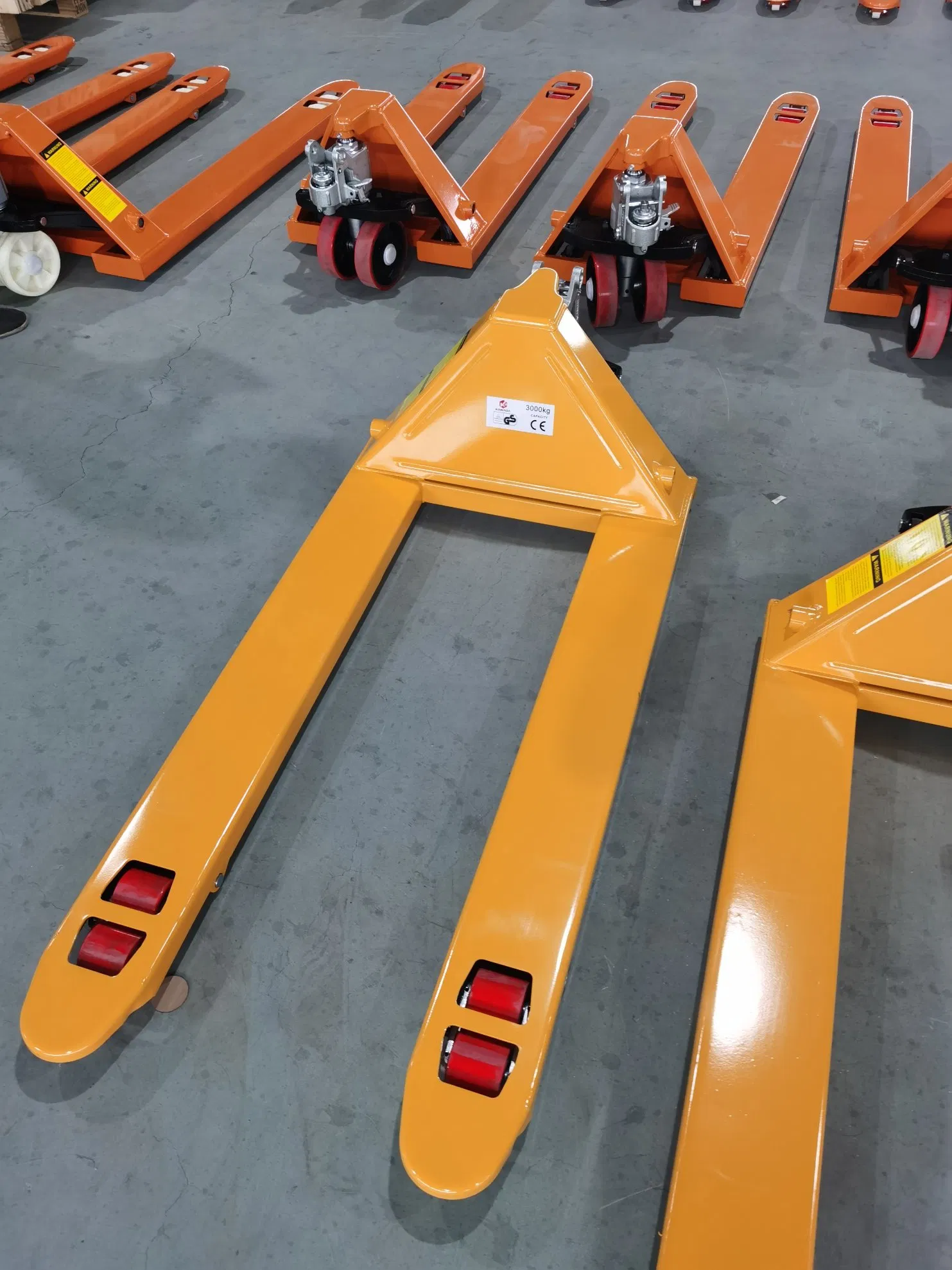 2500kg PU Wheel Nylon Wheel Lift Cargo Equipment Manual Hand Forklift Pallet Truck