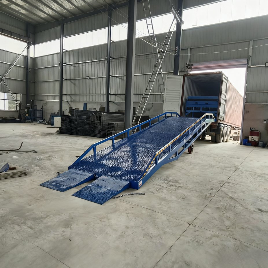 Mobile Dock Ramp for Shipping Container and Truck Loading Mobile Dock Ramp Container Loading Ramp Mobile Yard Ramp 8 T 10 T 12 T 14 T 16 T