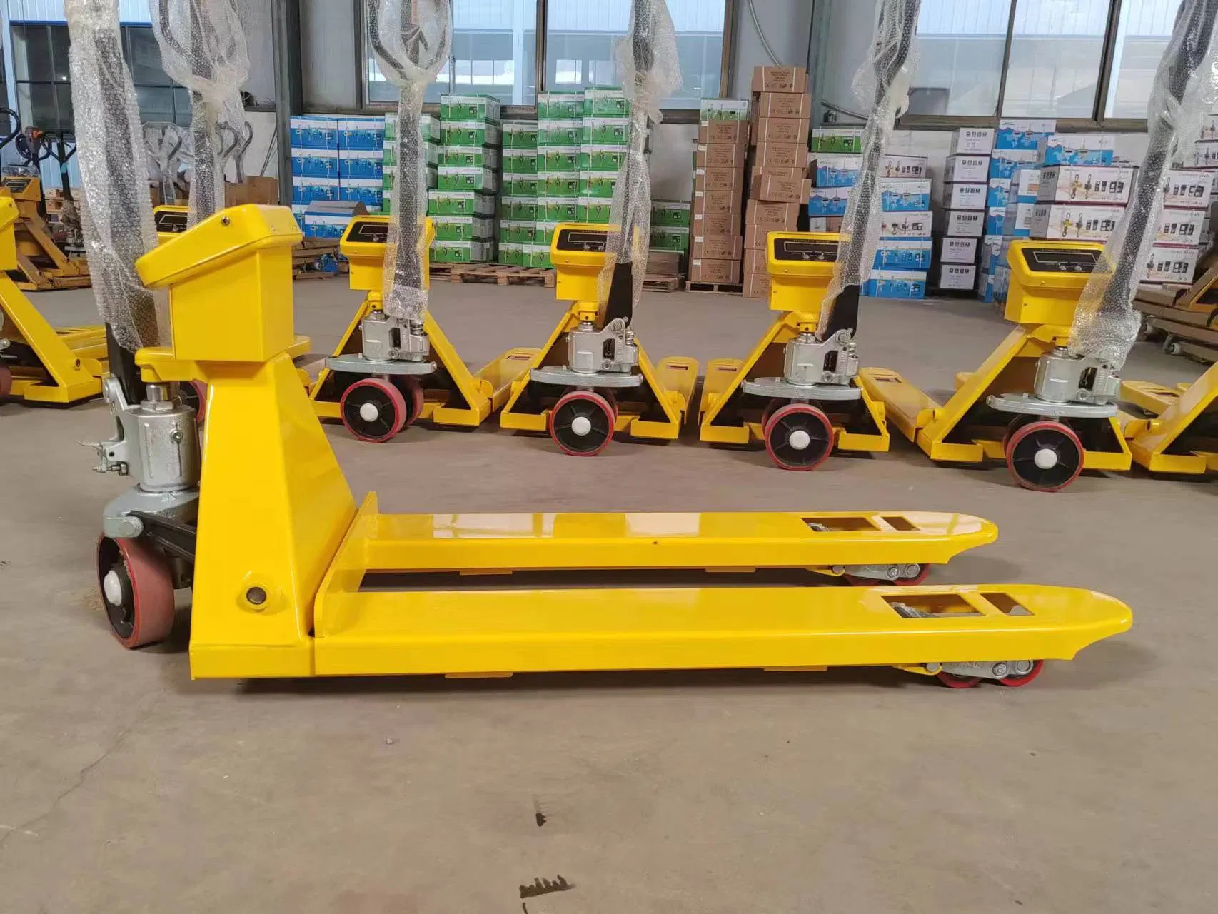Scale 3 Ton 2 Ton Pallet Jack Manual Pallet Handling Truck Manual Forklift with Weighing