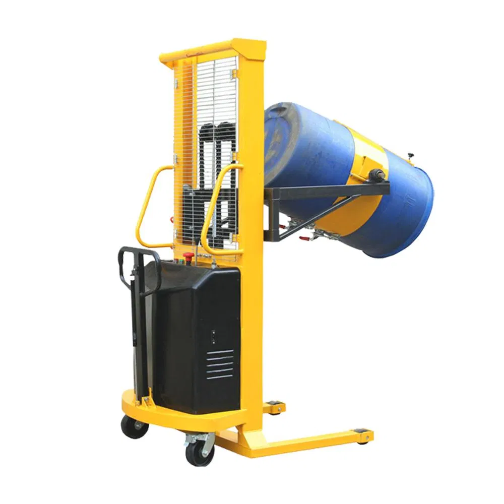 Best Selling 520kg 1.5m Semi Electric Drum Lifter with 180 Degree Rotation