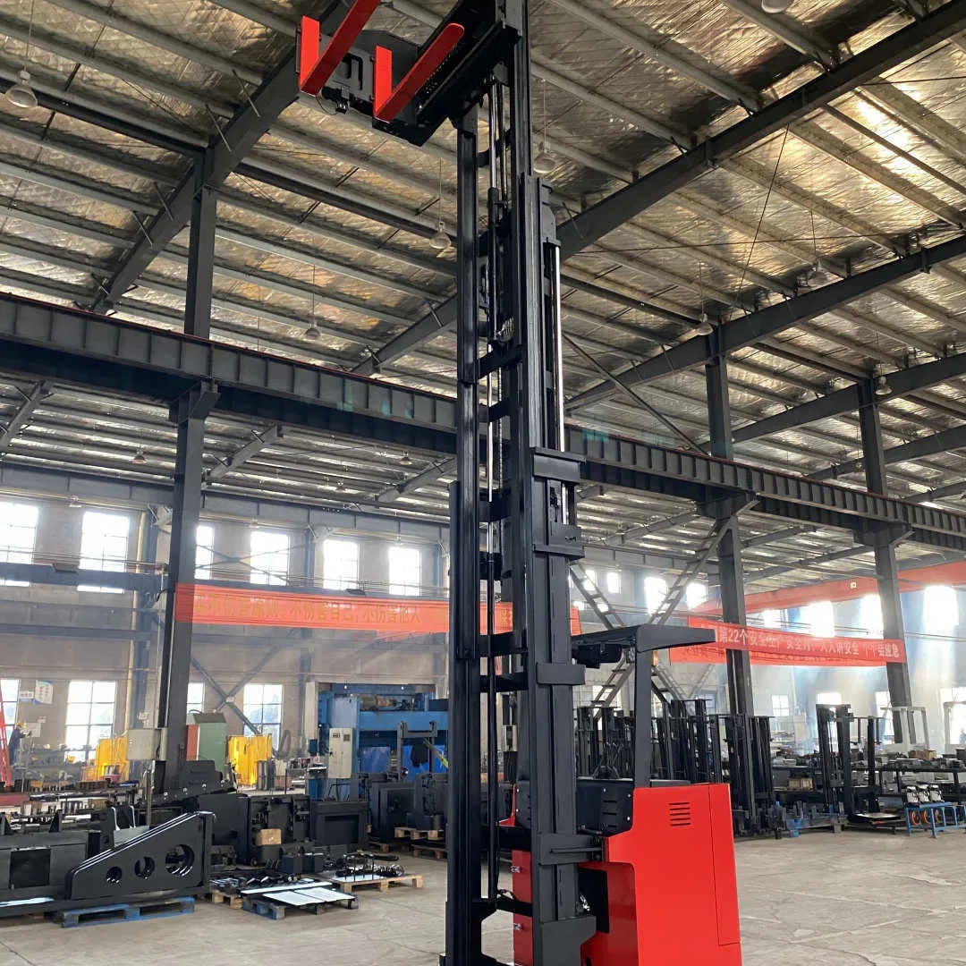 2800 Lb Electric Lifting Narrow Aisle Three Way Forklift 3 Direction Semi 1600kg Electric Pallet Stacker for Transport Good