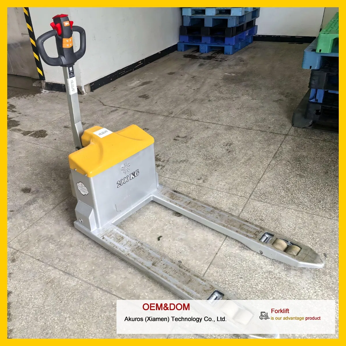 Steel-Reinforced Customized Industrial Manual Hand Pallet Truck for Aquatic Cold Storage