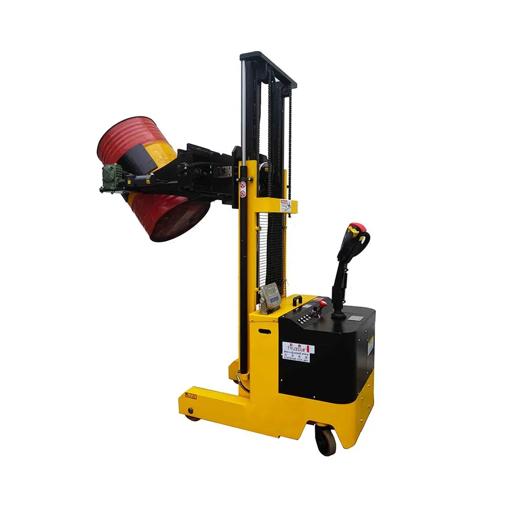 Fully Automatic Electric Stacker Oil Drum Lifter Plastic Drum Tilter