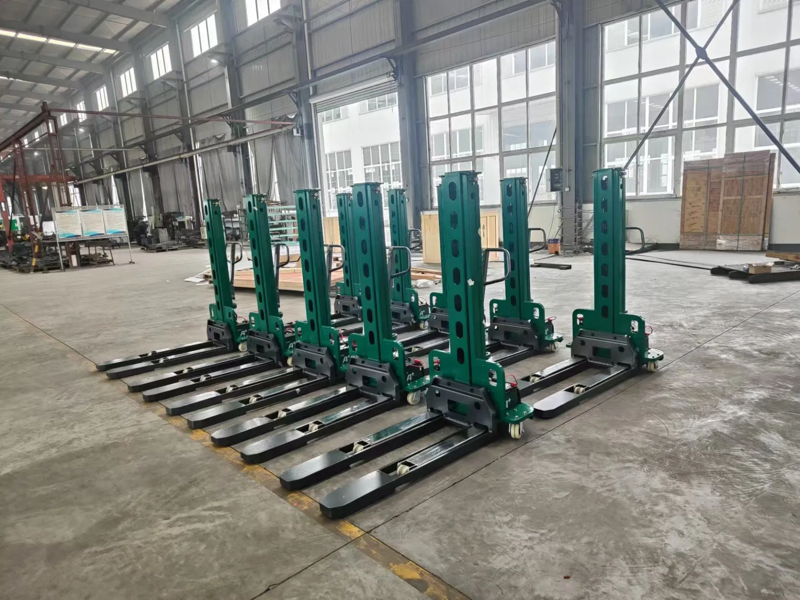 High Capacity Electric Pallet Stacker Lifting Equipment Self Lift Stacker