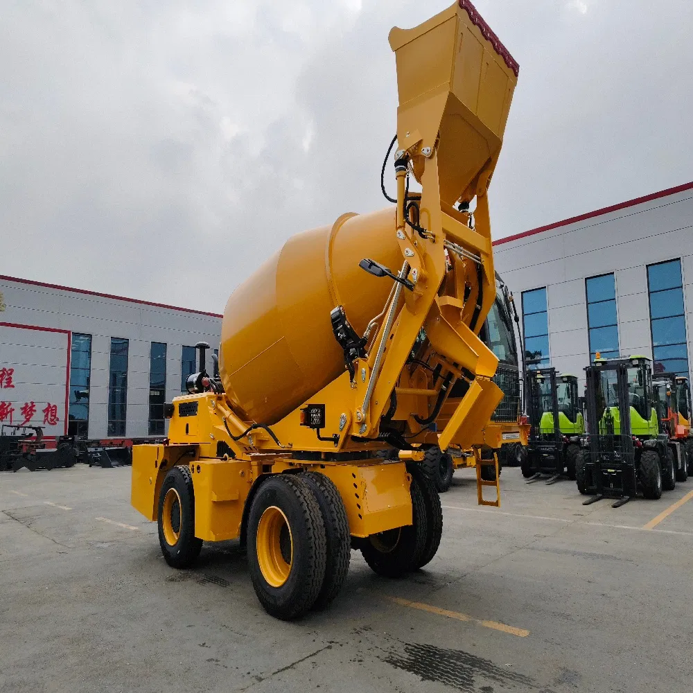 Durable 4/6/8m³ Concrete Mixer Truck, 16mn Alloy Steel Mixing Drum for Long Life.