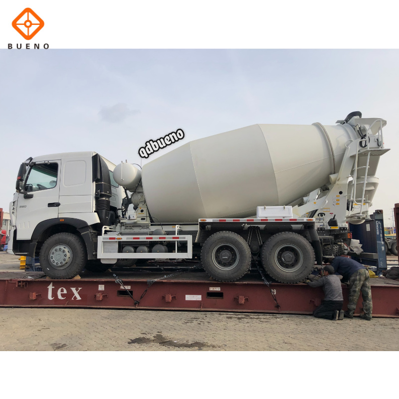 Bueno Made in China Construction Machinery 2-18m³ LHD Rhd Euro3 Euro4 8cbm 10cbm Cement Drum Tanker Concrete Mixer Truck for Peru Market