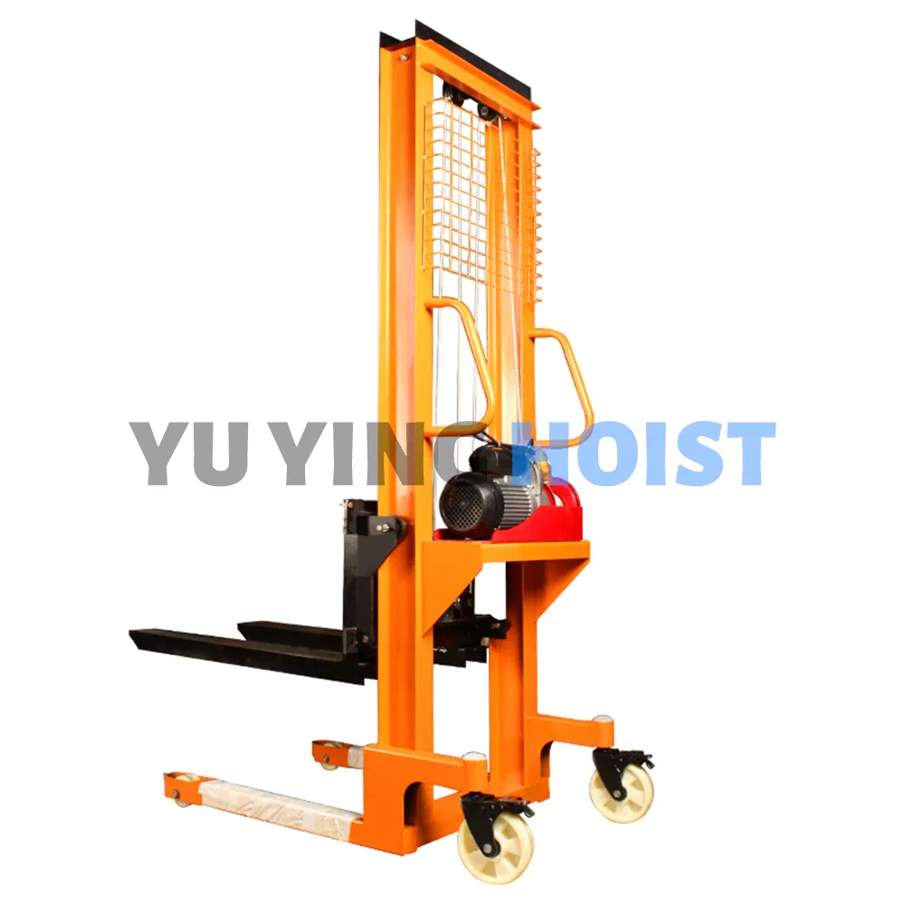 New Fully Electric Pallet Stacker, Mobile and Stationary, 1-5 Tons