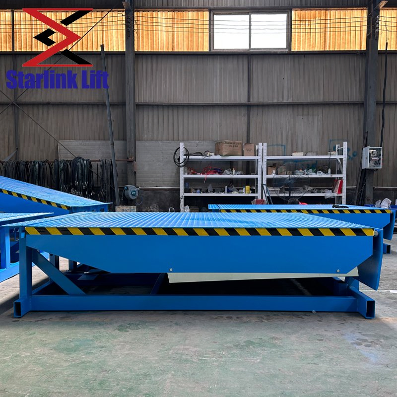 10t Automatic Fixed Portable Loading Dock Hydraulic Yard Ramp