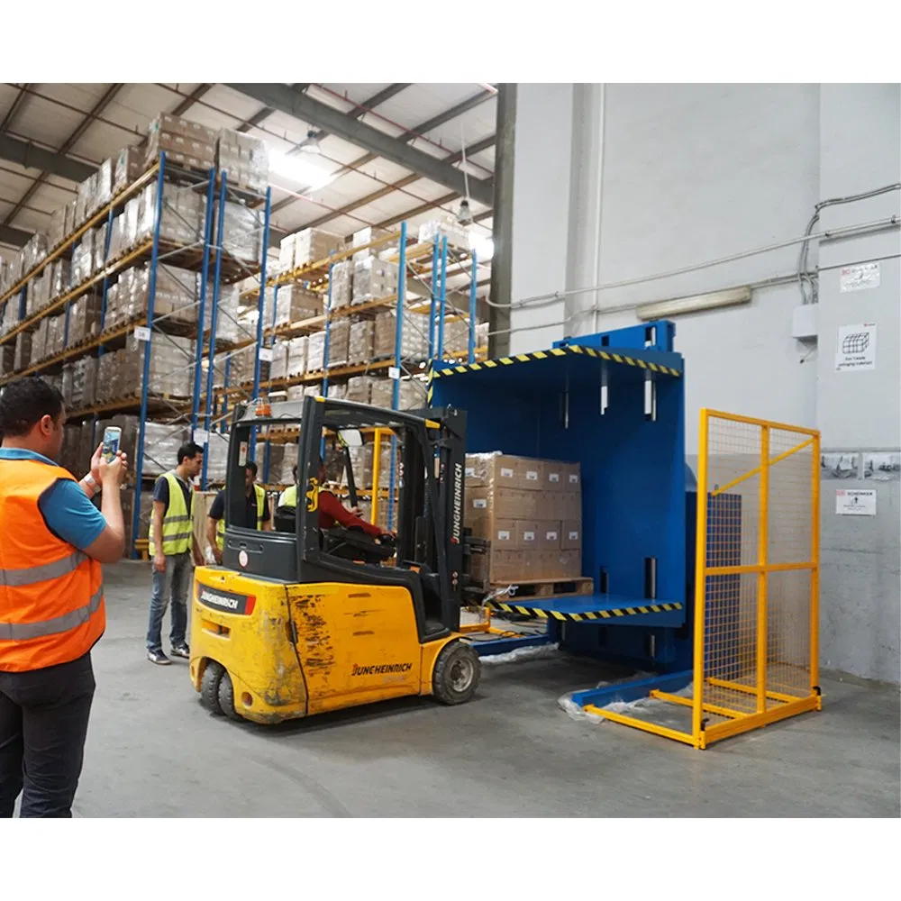 High Quality Cylinder Battery Electric Pallet Inverter Plastic Drum Tilter