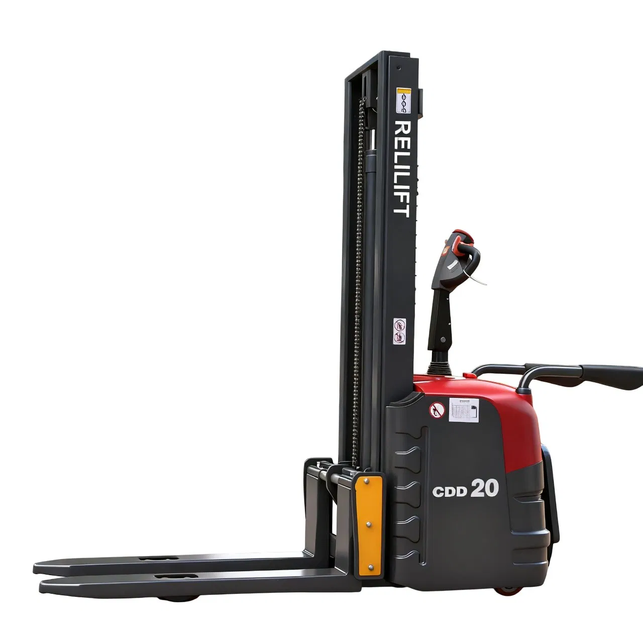 2t Mini Hydraulic Fully Self Pallet Lifter Restaurants Compact Rough Terrain Forklifts Electric Stacker