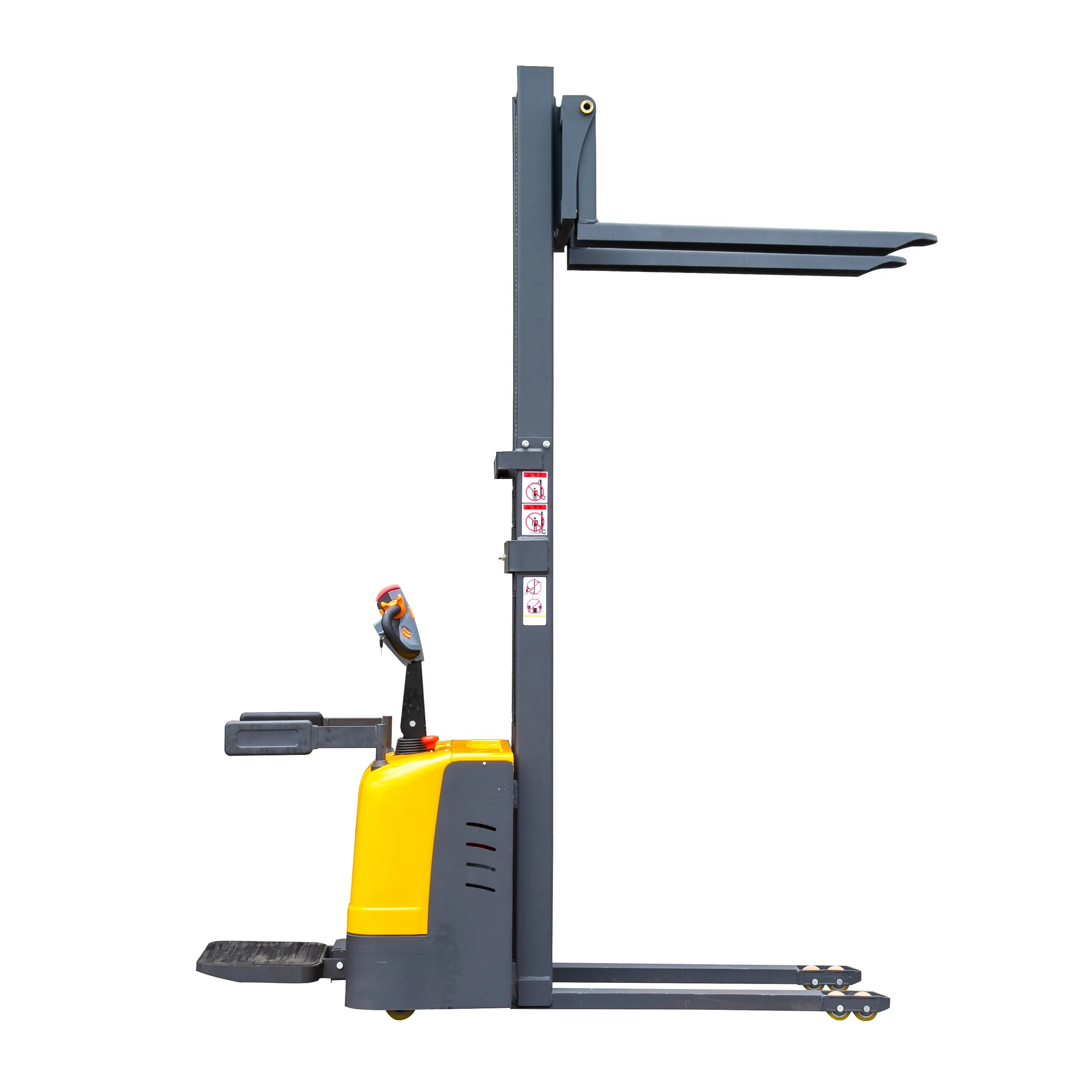 1.5t 1500kg Lifting 5m 5000mm Standing Fully Electric Hydraulic Pallet Stacker