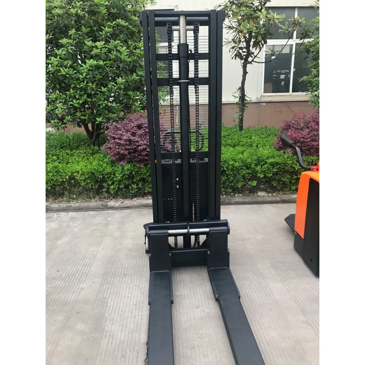 Ce Approved 1.0ton 1.0 T Electric Powered Pallet Stacker Semi Electric Hydraulic Pallet Stacker Truck Walk Type