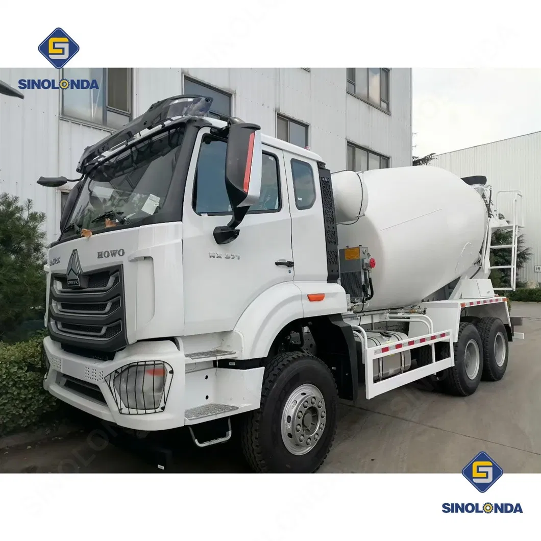 Sinotruck HOWO Nx Tx 6X4 Euro2 340HP 371HP 8m3 10m3 25ton Self Loading Cement/Concrete Mixer Truck Price for Sale/Mixing/Drum