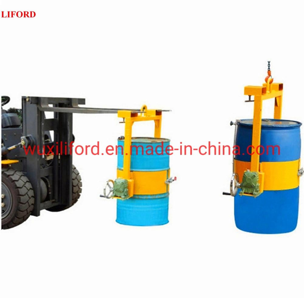 400kg Forklift Drum Lifter Drum Tilter with Manual Type Tilting Lm800