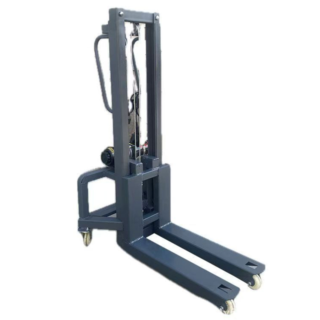 Mini Self-Loading Portable Forklift Truck Semi Electric Pallet Stacker for Restaurant Industries Wholesale Condition New