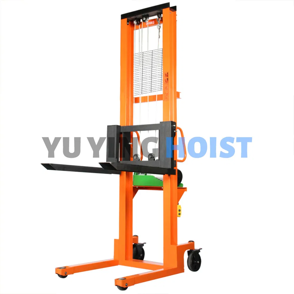 New Fully Electric Pallet Stacker, Mobile and Stationary, 1-5 Tons