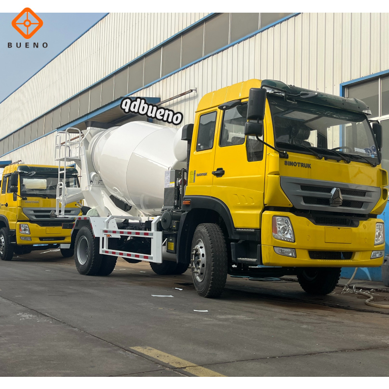 Bueno Made in China Construction Machinery 2-18m³ LHD Rhd Euro3 Euro4 8cbm 10cbm Cement Drum Tanker Concrete Mixer Truck for Peru Market