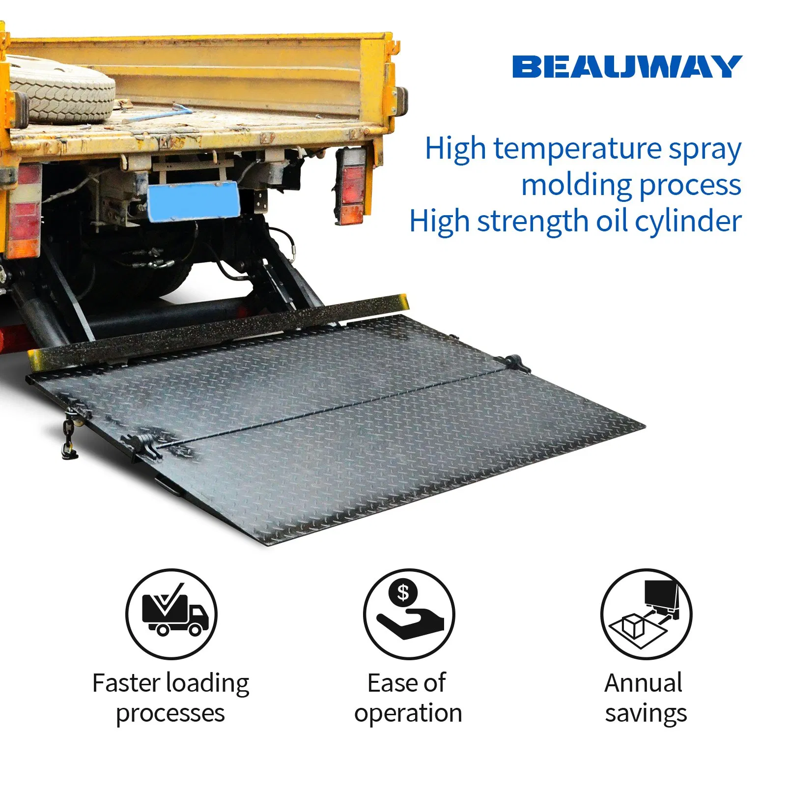 0.5ton-2ton Remote Control Tail Lift Hydraulic Tailgate Lift System for Trucks