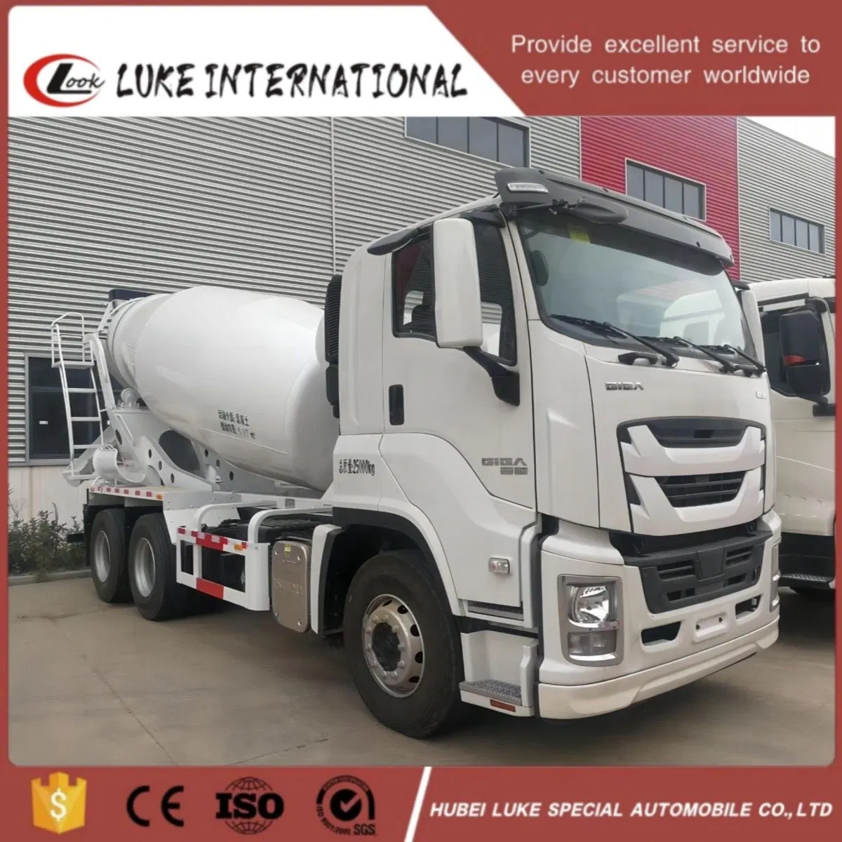 Top Brand Japan Giga Concrete Truck Mixer Price 8m3 9m3 10m3 Mobile Self Loading Concrete Cement Mixer Drum Truck