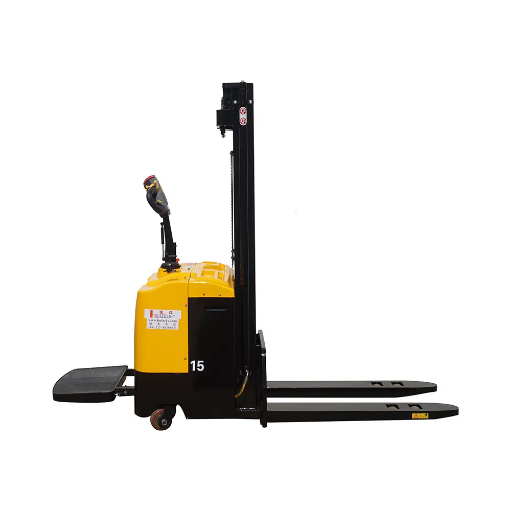 High Capacity Battery Powered Electric Pallet Stacker - 2m Lift Height, 500kg Load Capacity