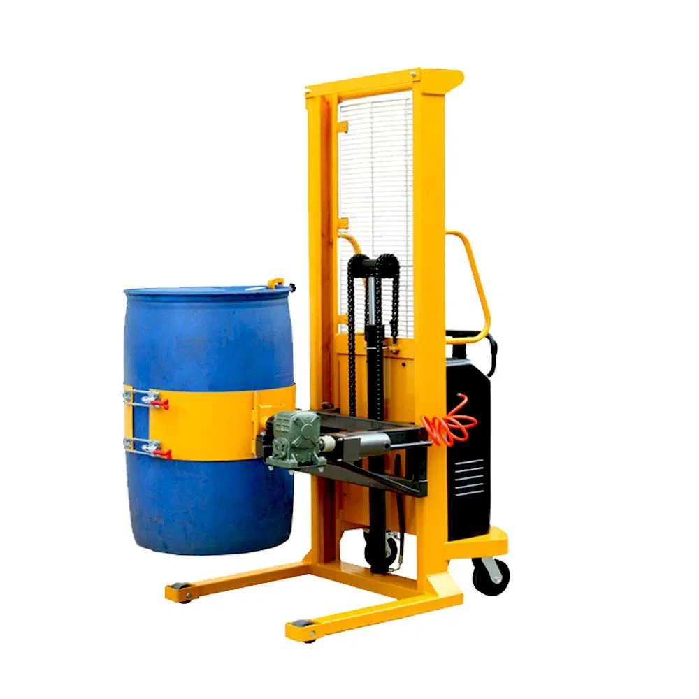 Best Selling 520kg 1.5m Semi Electric Drum Lifter with 180 Degree Rotation
