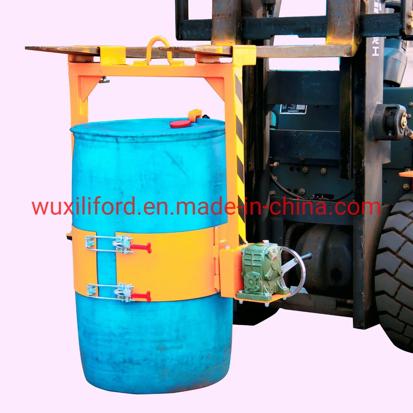 Lm800 Forklift Accessories Bucket Pouring Machine Mechanical Drum Rotator