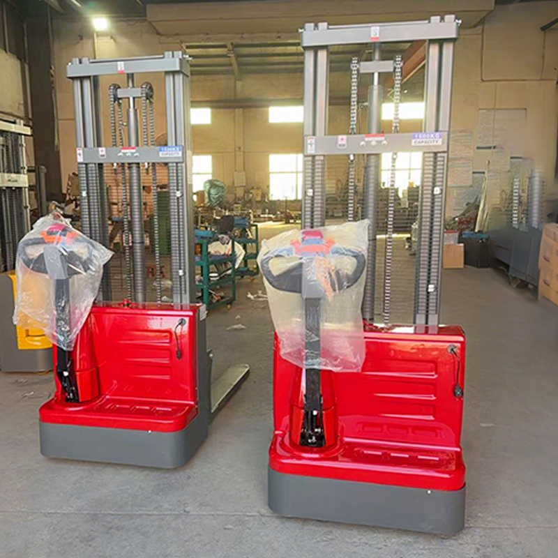 Factory Supply 1000kg/1500kg/2000kg Handle Pallet Truck Stacker 1t 1.5t 2t Semi Electric Stacker with 3.5m Lifting