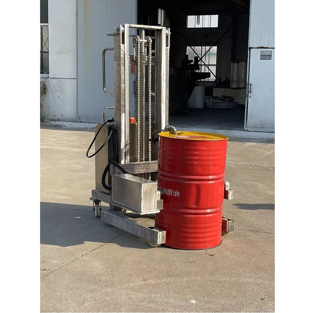 Oil Stacker 350kg Hydraulic Vertical Drum Lifter Automatic Drum Tilter for Lifter Drum