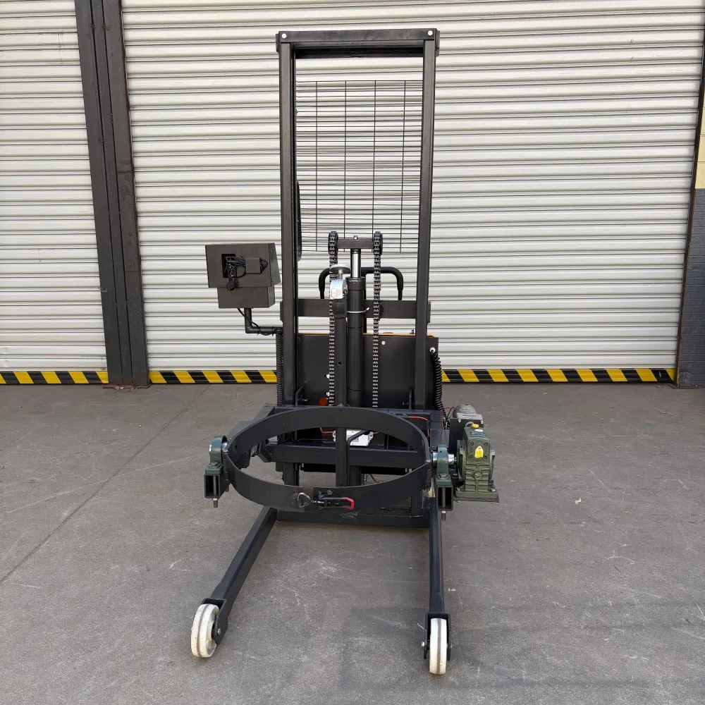 Weighing Drum Carrier 2000mm Lifting Height Hydraulic Drum Lifter with Drum Grab