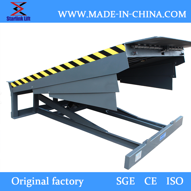 10t Automatic Fixed Portable Loading Dock Hydraulic Yard Ramp