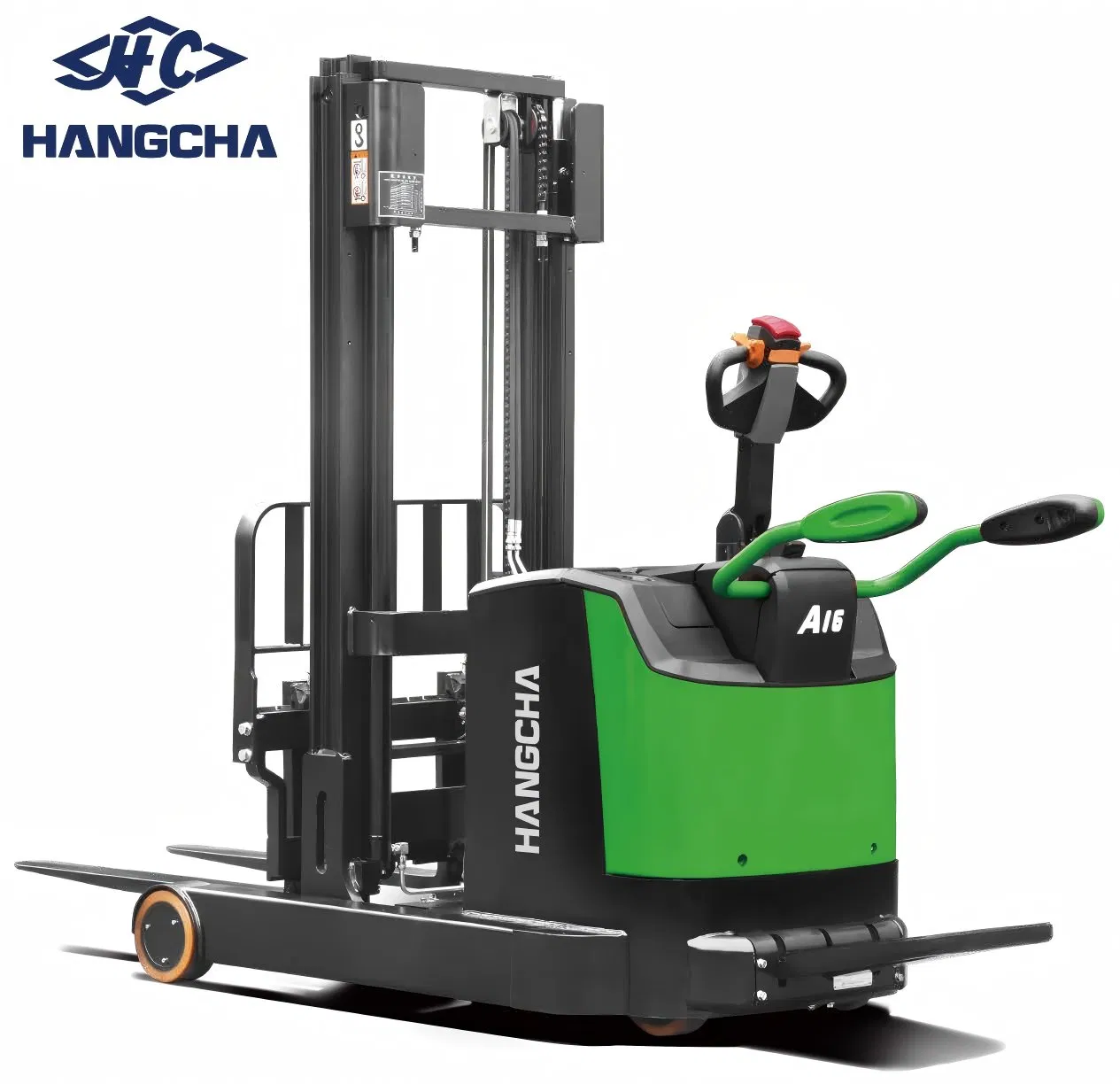 High Range Stand-on Pallet Stacker-Hangcha a Series 1.2t-1.6t with Initial Lift for Pallet Stacking