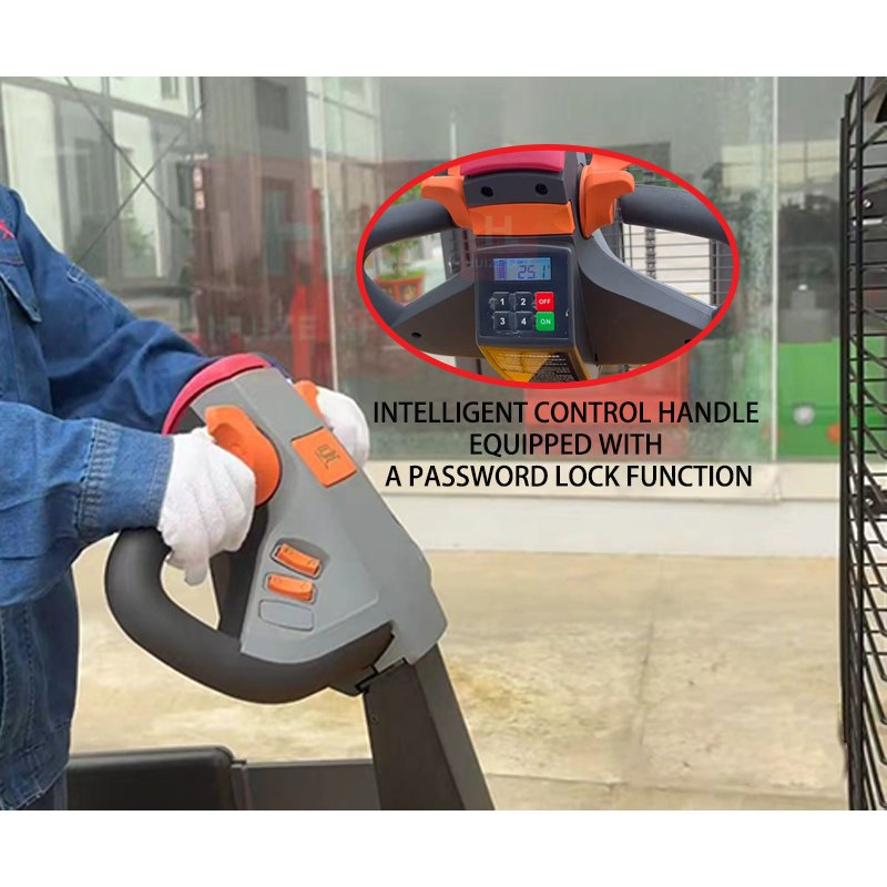 High Capacity Battery Powered Electric Pallet Stacker - 2m Lift Height, 500kg Load Capacity