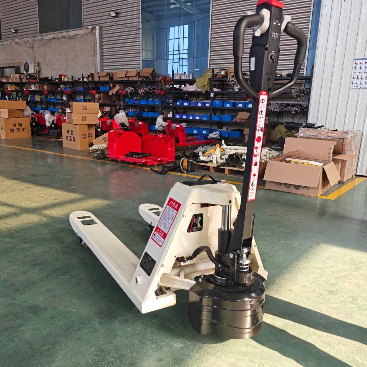 Multi Functional Electric Pallet Truck with Weighing Scale for Shipping Docks 2 Ton Electric Pallet Truck