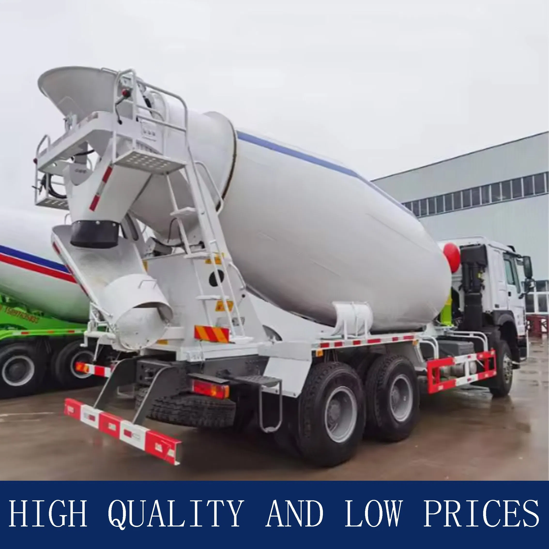New HOWO Used Truck for Intercity Railway Construction with Variable-Speed Mixing Drum 6X4 371HP/430HP/380HP/480HP Concrete Mixer Truck