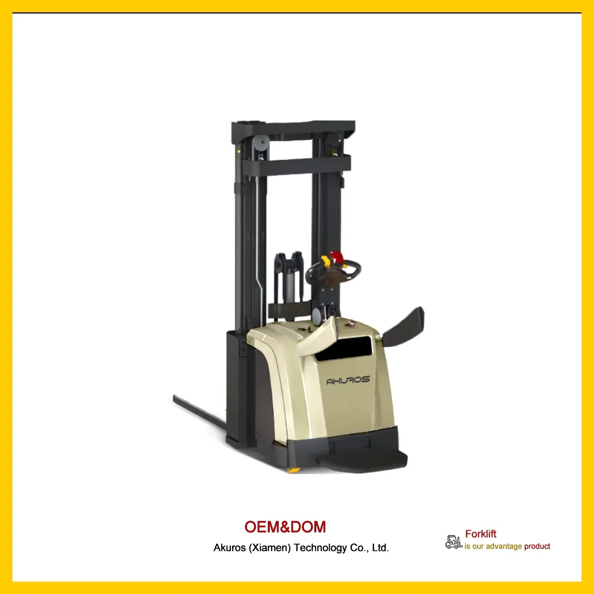 High Efficiency Electric Stacker 1.5kg Walk Behind Pallet Lift Without Support Legs Warehouse Loading Storage in Narrow Aisle
