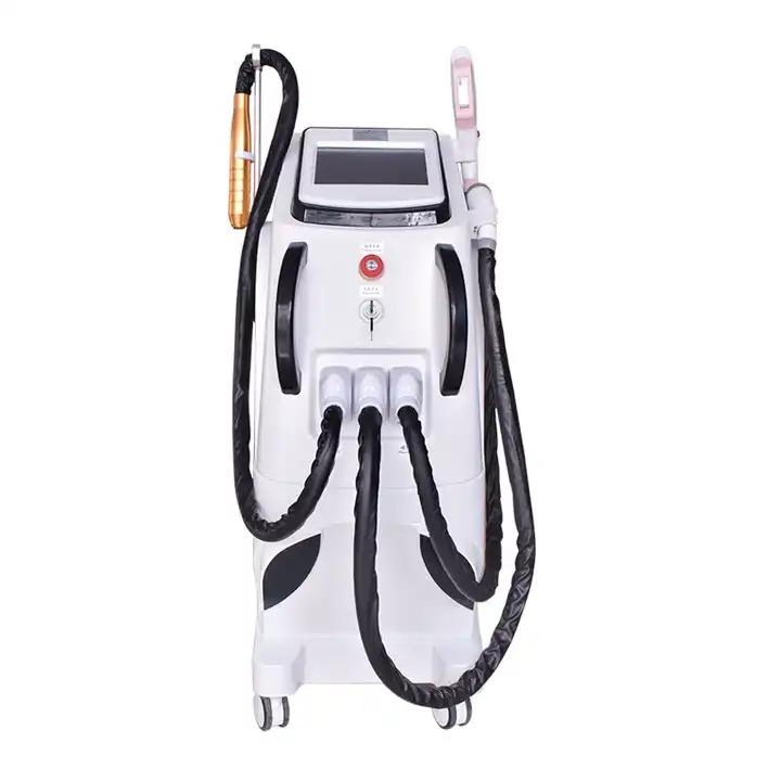 3 em 1 Multifuncional 360 Máquina de Laser Opt Elight IPL RF ND YAG Equipamento de Beleza para Remoção Rápida de Pelos a Laser