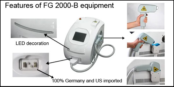 Equipamento de Salão Portátil Laser Diodo para Máquina de Remoção de Cabelo - Detalhes