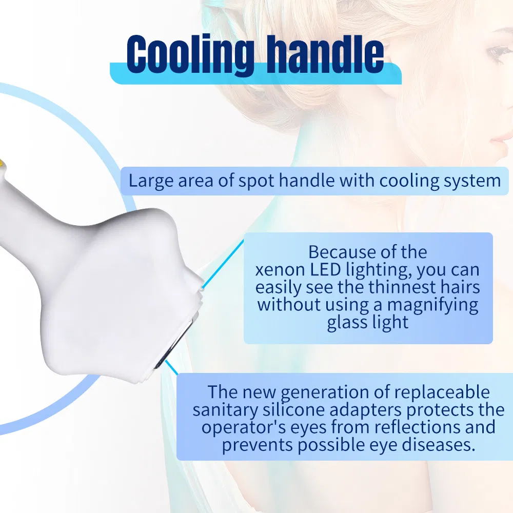 Máquina de Remoção de Pelo CE IPL Elight Dpl Opt Rejuvenescimento da Pele Máquina de Remoção de Rugas com Sistema de Resfriamento