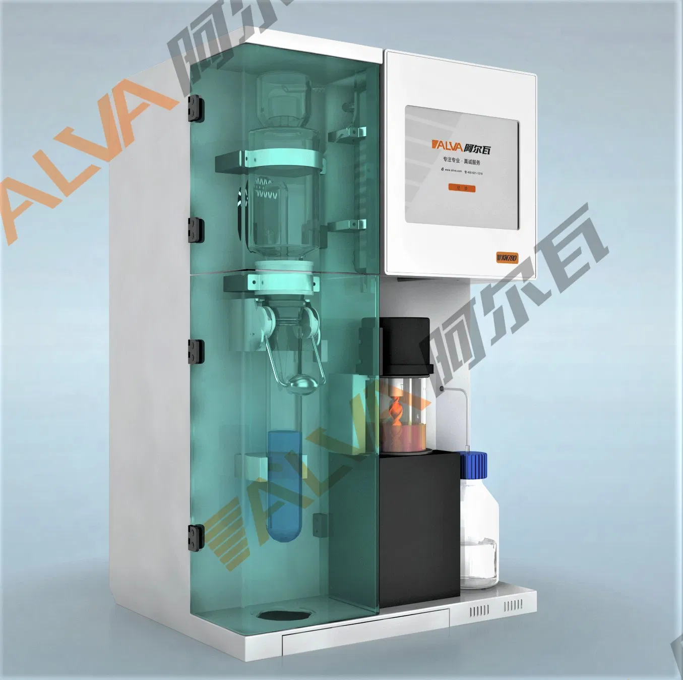 Kd780 Analisador de Nitrogênio Kjeldahl: Precisão do Conteúdo de Proteína Equipamento Analítico Aplicado ao Processamento de Alimentos, Cereais, Água, Solo e Outras Áreas