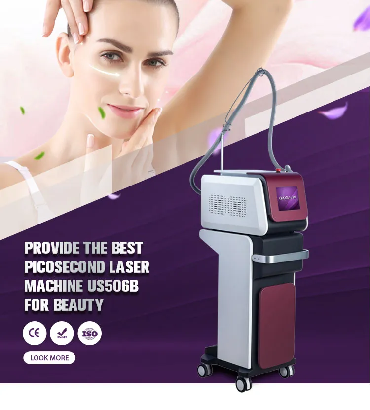 Máquina de Remoção de Tatuagem a Laser Q-Switch ND YAG