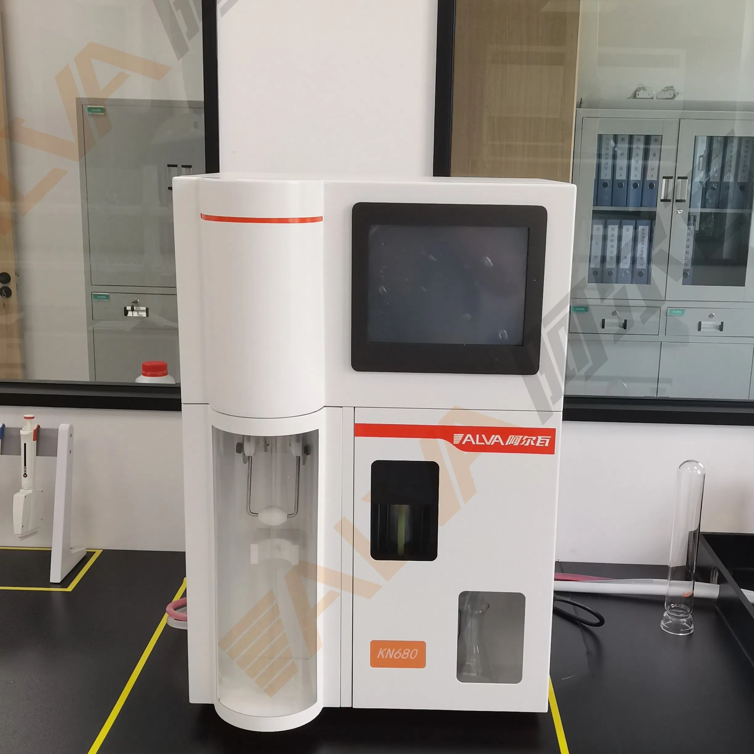 Analisador de Nitrogênio Kjeldahl Kd680: Equipamento Analítico de Laboratório para Detecção de Conteúdo de Proteína (N) em Amostras de Alimentos, Cereais, Água e Solo