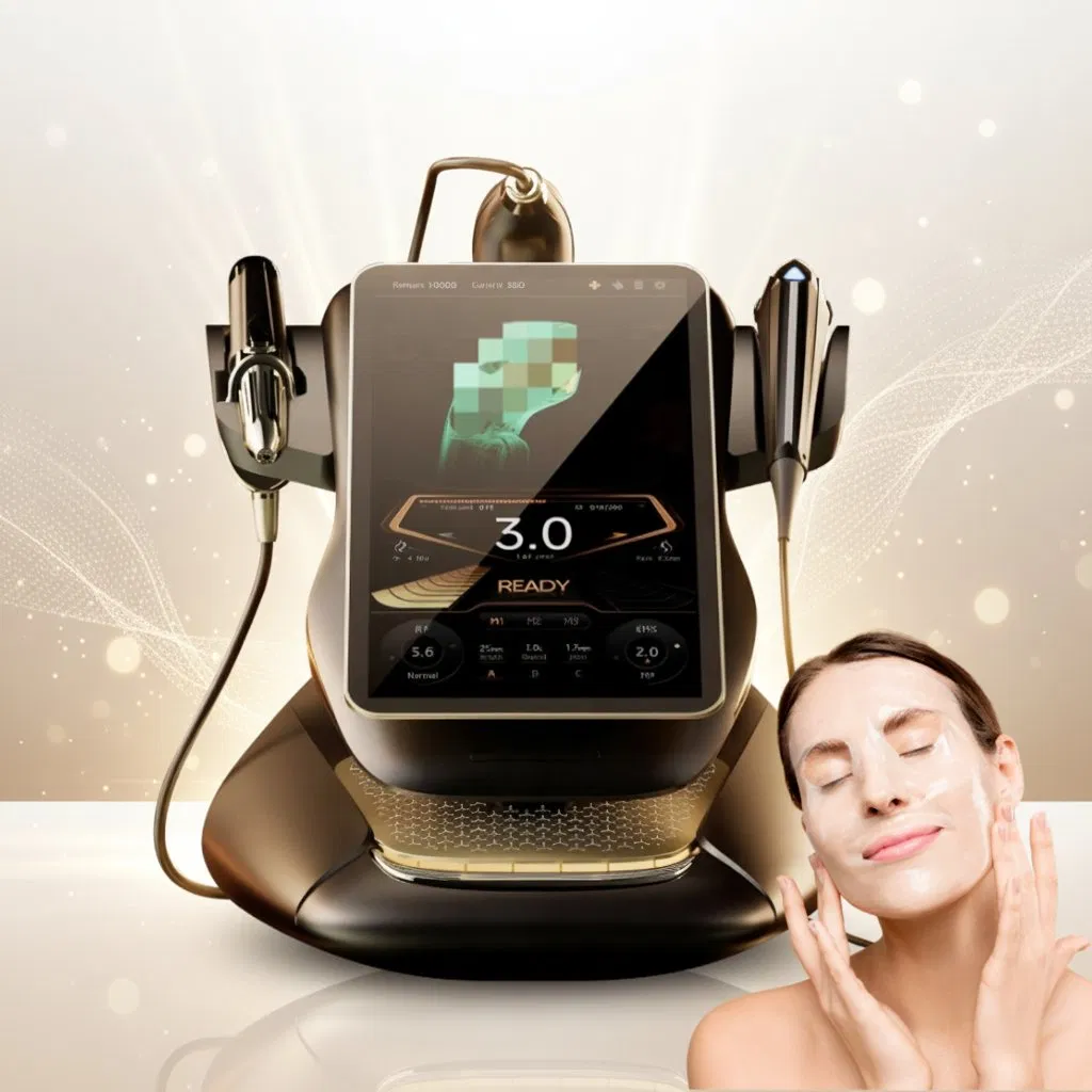 Máquina Portátil de Lifting Corporal Anti Envelhecimento Rejuvenescimento Facial Remoção de Linhas Corporais Equipamento de SPA com 10 Cabeçotes