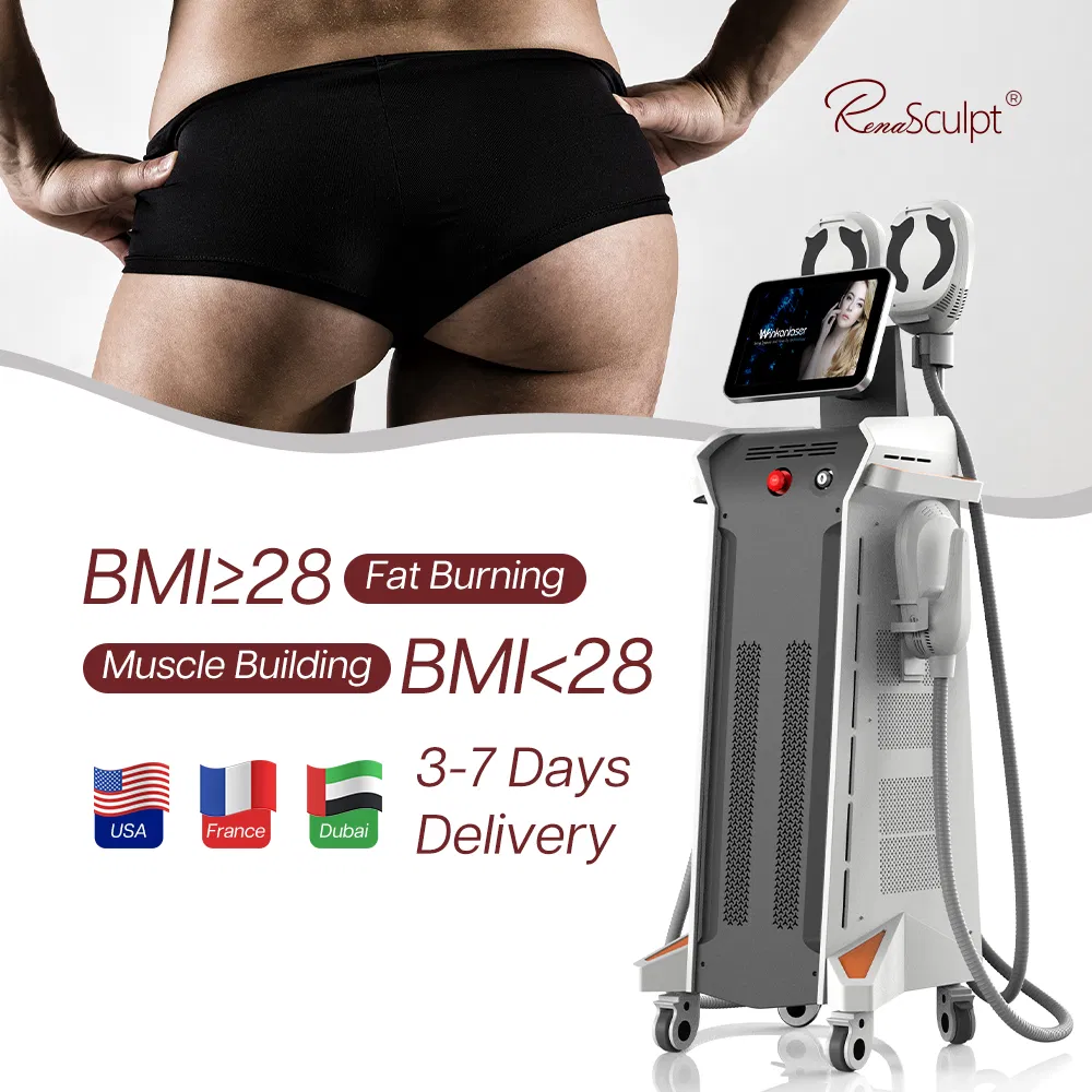 Estimulador Muscular EMS 4 Cabo 15 Máquina de EMS para o Assoalho Pélvico e Emagrecimento Tesla