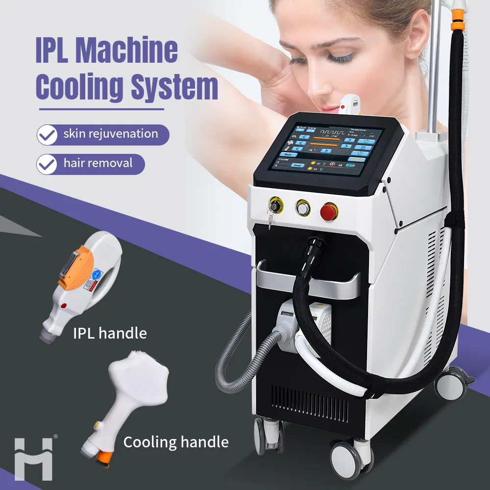 Máquina de Remoção de Pelo CE IPL Elight Dpl Opt Rejuvenescimento da Pele Máquina de Remoção de Rugas com Sistema de Resfriamento