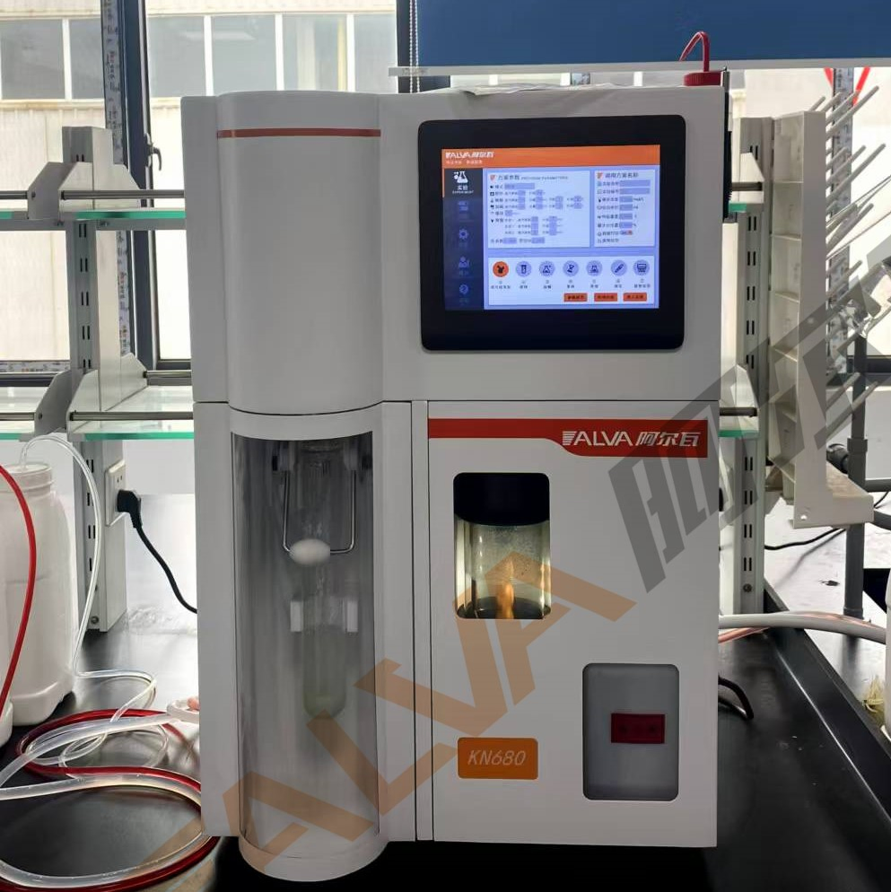 Analisador de Nitrogênio Kjeldahl Kd680: Equipamento Analítico de Laboratório para Detecção de Conteúdo de Proteína (N) em Amostras de Alimentos, Cereais, Água e Solo