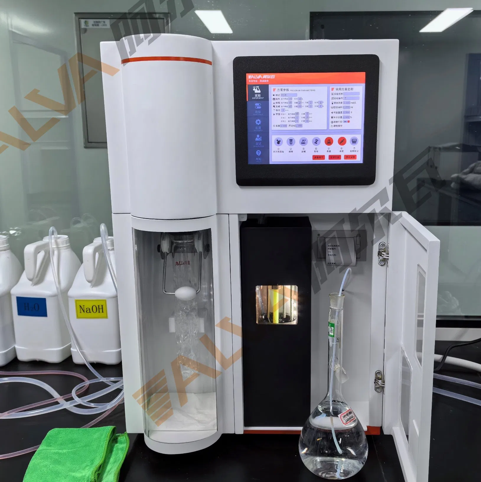 Kd580 Analisador de Nitrogênio Kjeldahl: Equipamento Analítico Totalmente Automático de Titulação para Medição Precisa de Proteínas na Avaliação da Qualidade da Água, Análise do Solo
